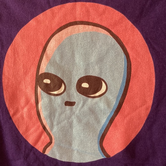 Strange Planet Icon T-Shirt XL Men’s unisex Purple - Picture 6 of 7